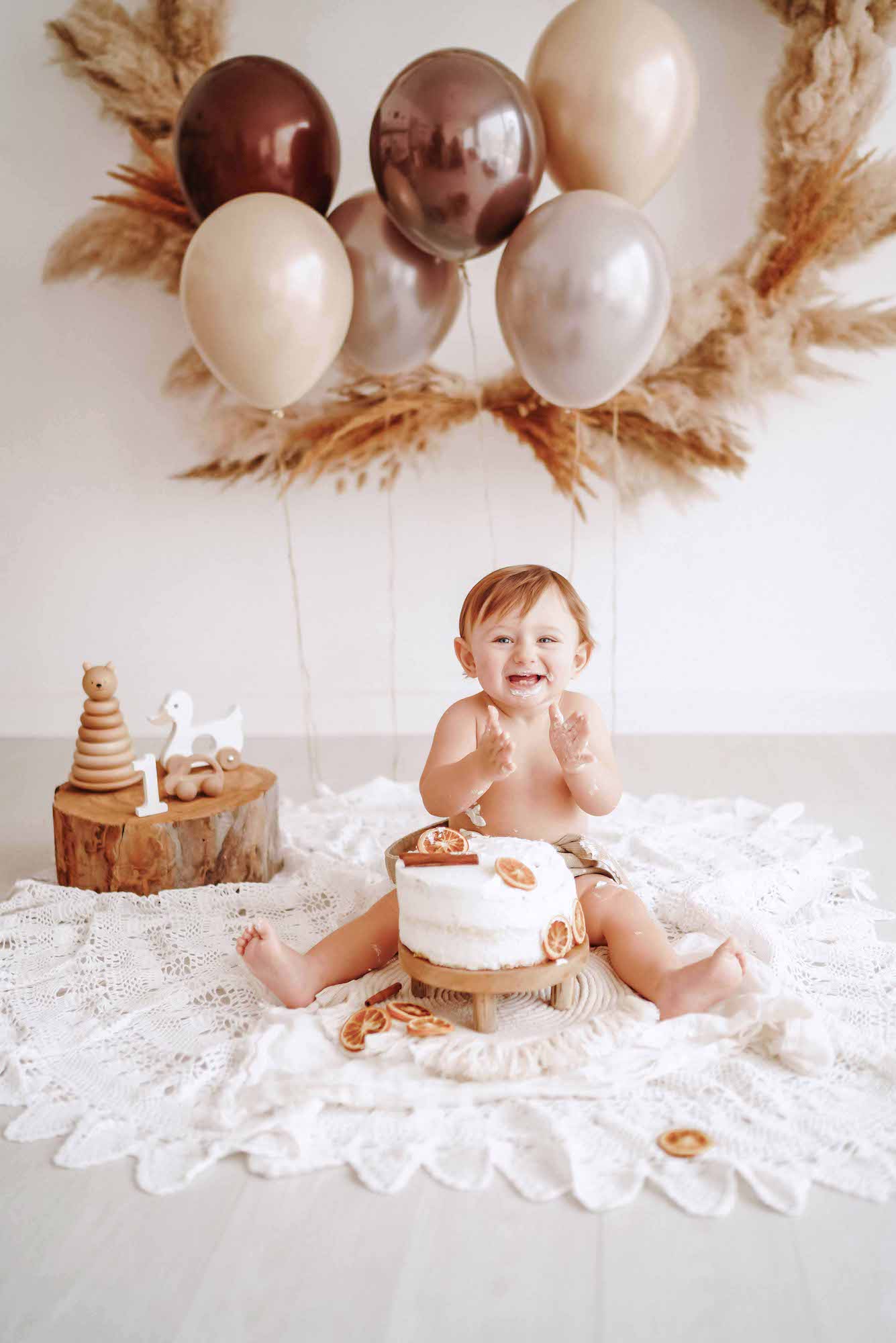 Kit Servizio Fotografico Primo Compleanno Cake Smash Bambino